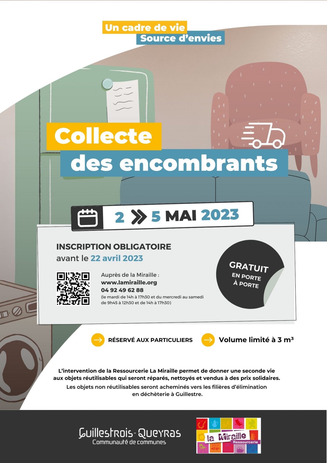 Collecte des encombrants du 2 au 5 mai 2023